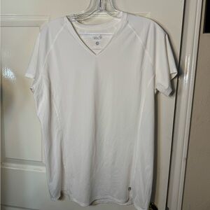 Mountain Hardwear Light Gray V-Neck Shirt